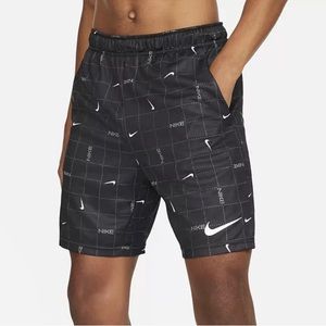 Nike Dri-FIT Printed Training Shorts Standard Fit Size Medium